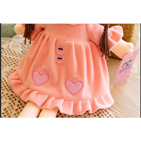 Söt Ragdocka Flicka Mjuk Plysch Leksak Babydocka Mini Prinsessa Docka i
