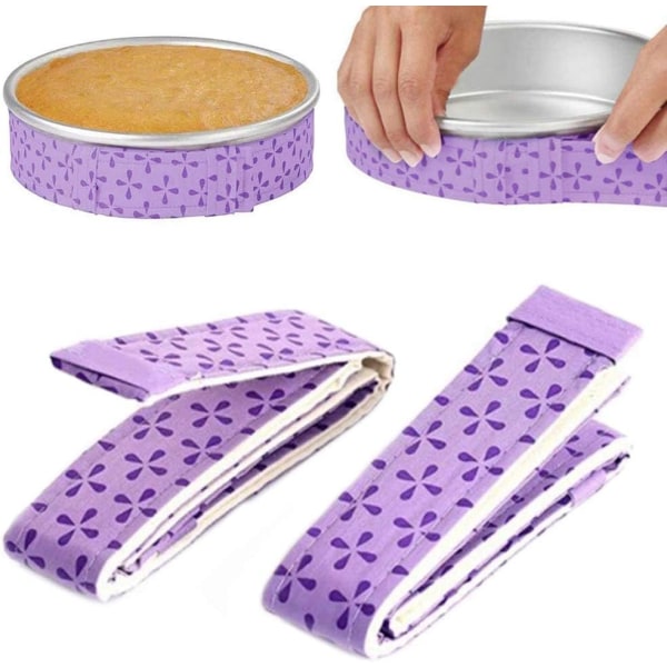 2 pieces baking cake mold baking pan protective tape cloth