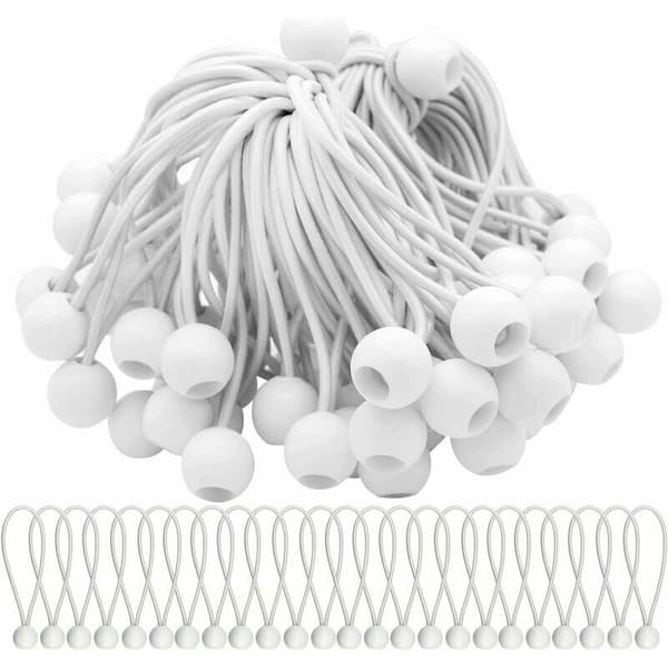 75-pack elastiska snören med bungekulor - Perfekt för att fästa