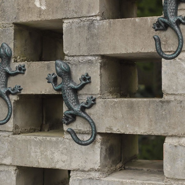 3 st väggkrokar, järnklädhängare, robust retrodesign väggkrok