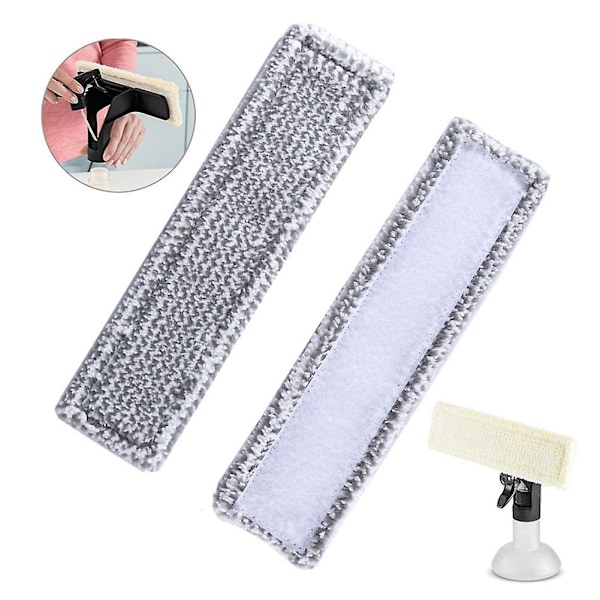 2 stk Mikrofiber Moppklut for Karcher Wv2 Wv5 Vindusvask