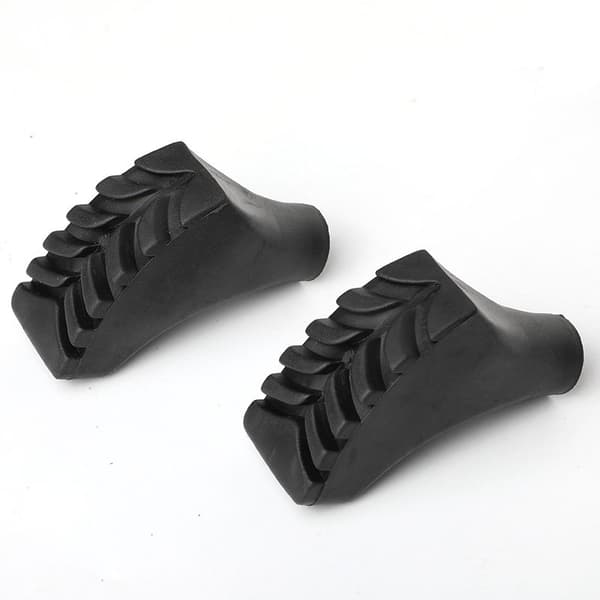 Erstatningstips for turstaver - 6 stk, svart, åpning 11 mm