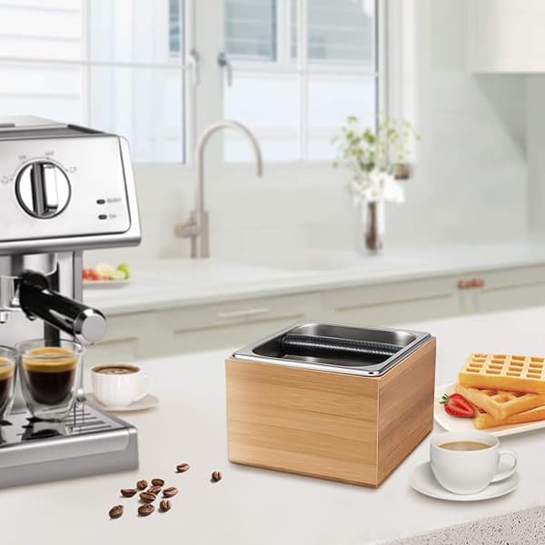 Kaffegrumsboks, kaffegrumsbeholder med silikone