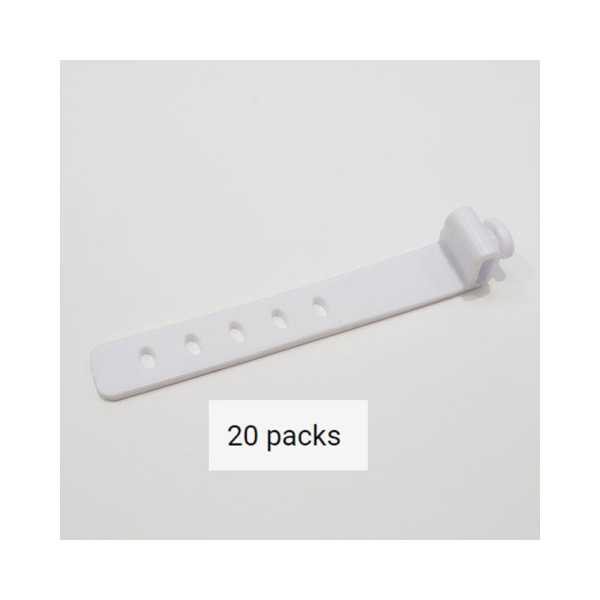 20-pack (Vit, ca 85*12mm) Bärbar Datakabelnätverk