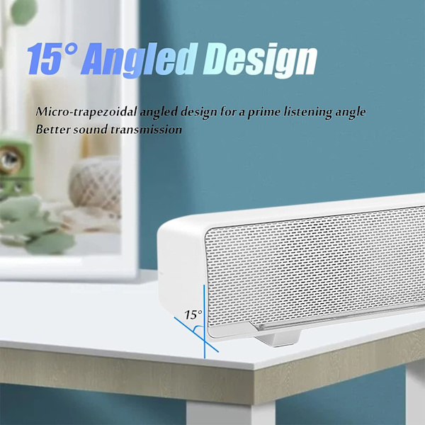 USB-högtalare, Mini Lättvikts Trådbunden Stereo PC-högtalare LED