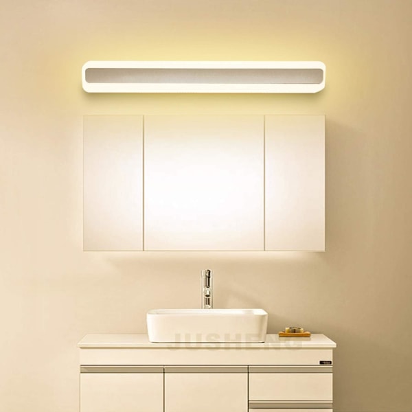 Badrumsspegel vägglampa varmvit LED modernt inomhusbadrum