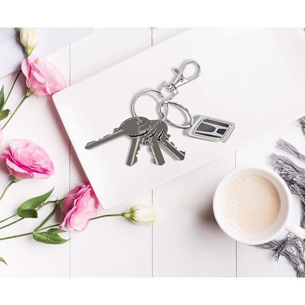 100 stk. Hundespænde Zink Legering Metal Nøglering DIY Tilbehør