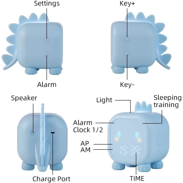 Barnevekkerklokke, Dinosaur Digital Vekkereklokke, Søt Sengbord