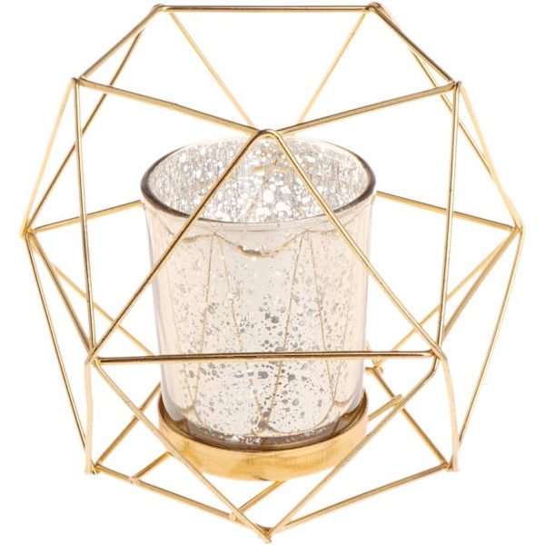 1-pack Guld Pentagonal Julkandlestav Modern
