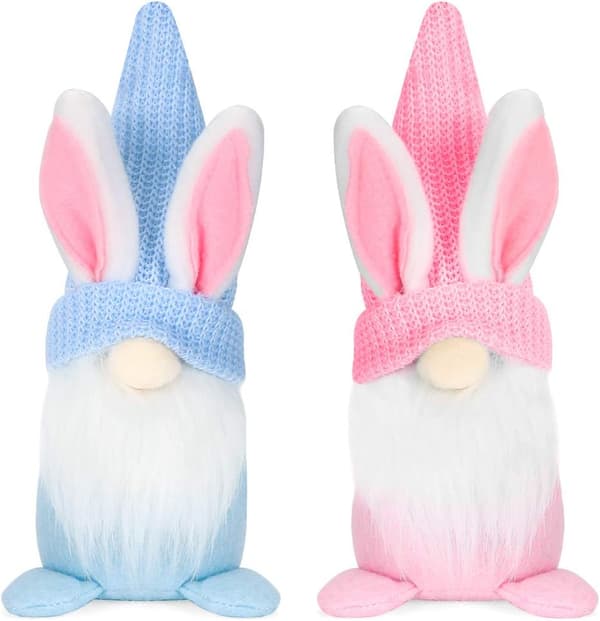 Påskdekoration, 2 Tomte Påsk Plyschdocka, Deco Påsk