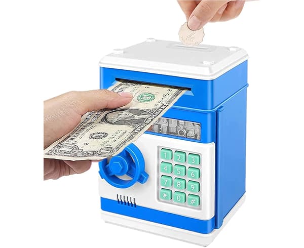 Spargris, Automatisk Rulle Penge Opsparingsboks ATM Kode