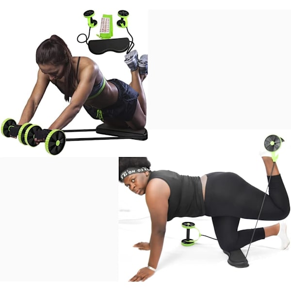 Sports fitnessudstyr, multifunktionel mave dobbelthjul