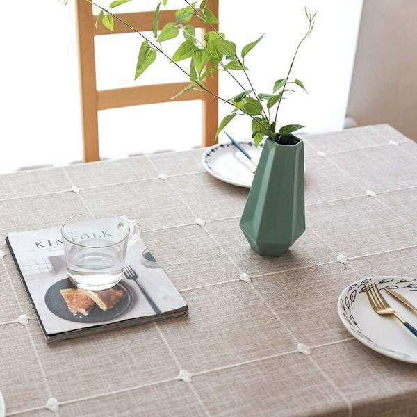 Rektangulær duk i anti-flekk bomullslin