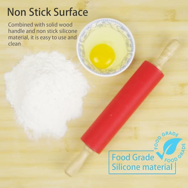 Silikonkjevle for baking Non-stick kjevle deigrulle