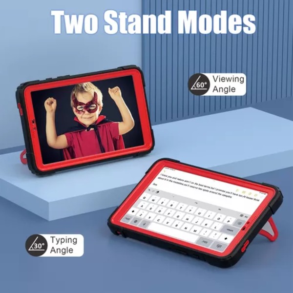 Musta-punainen silikonikuori Samsung Galaxy Tab A9 plus 11” (SM-X216B) (2023)