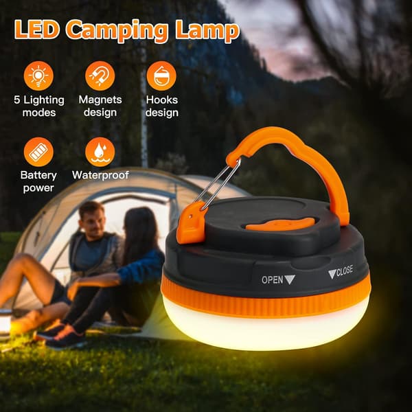 Batteridrevet Campinglampe [2 Pak] Campinglygte med
