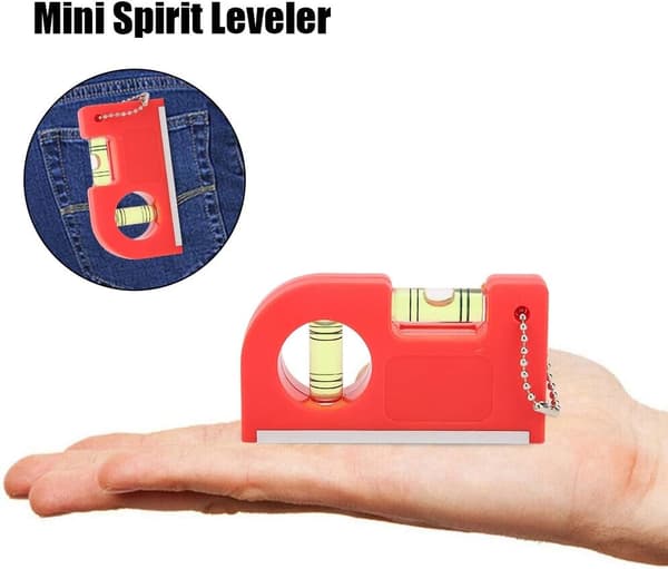 2 stycken (röda) Nivåmätare, Mini Magnetisk Vattenpass