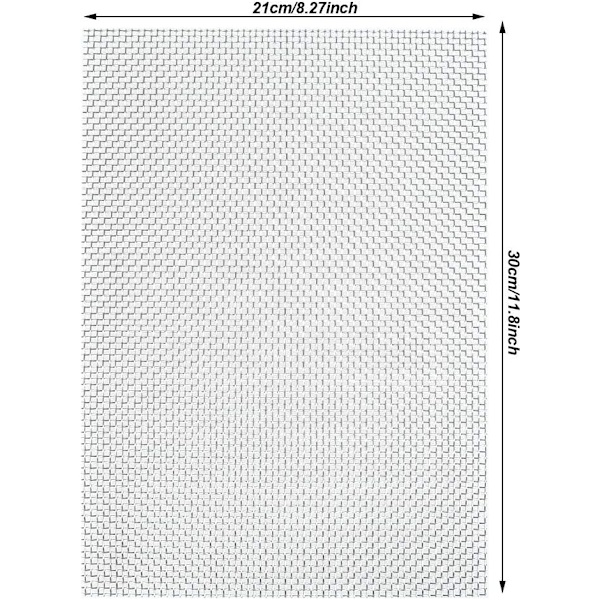 Trådnetgitter 8 Mesh 3 stk Trådnet, Rustfrit Stålnet