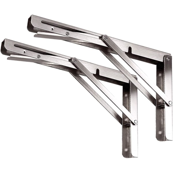 250 mm Foldbar Brakett, Foldbar Konsoll i Rustfritt Stål
