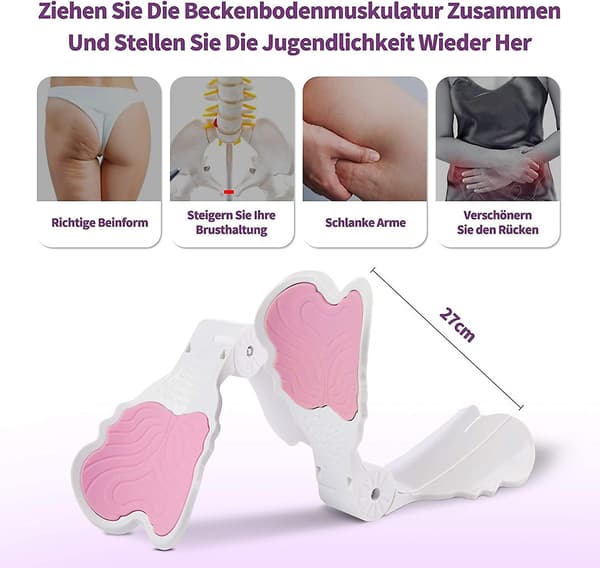Butt Trainer, Elastisk Baldemuskeltræner Til Kvinder Balder, Bækkenmuskelkorrektion Stramning, Efterfødselstræning (pink)