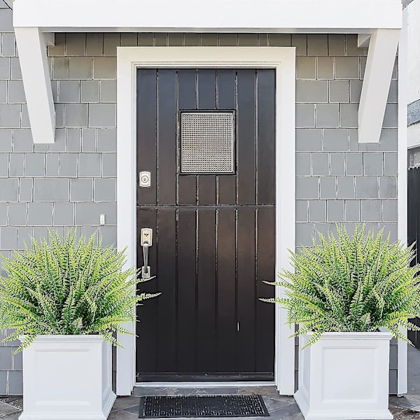 10 Bundter Kunstige Planter, Falske Boston Bregne Greenery Udendørs Uv-Resistente Ingen Falmning Faux