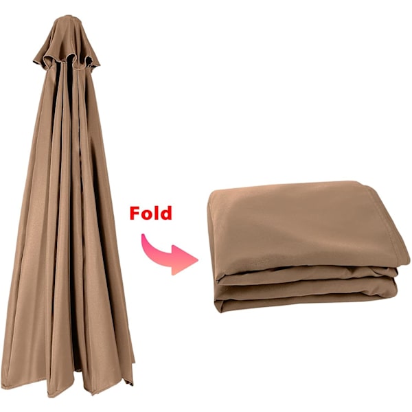 Parasoll 2,0m diameter * 6 ribben, (grön), 1-pack