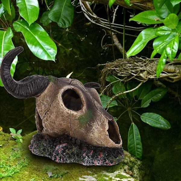 Harpiks reptil ornamenter, simulering harpiks akvarium, glass