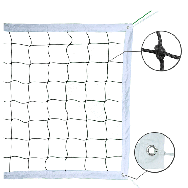 Enkelkantet volleyballnett kryssvolleyballnett for strand