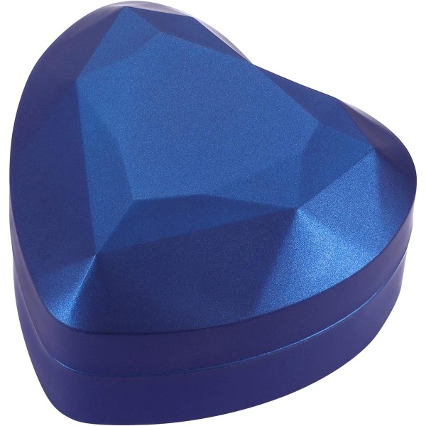 Heart Shape Velvet Light Up Bryllupsringboks med LED-lys