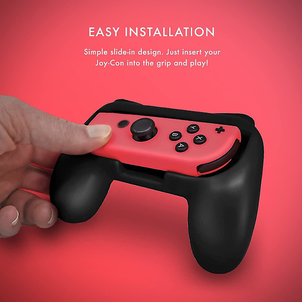 Numskull Rat og Komfort Controller Greb til Nintendo Switch Joy-Con, 2 Controller Greb