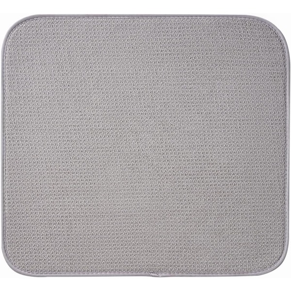2-pack Mikrofiber Torkmatta för Diskställ, Absorberande Torkmatta
