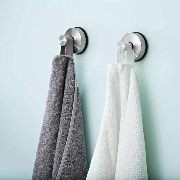 2-pack stansade krokar handdukskrokar rostfritt stål diskhanddukskrokar K