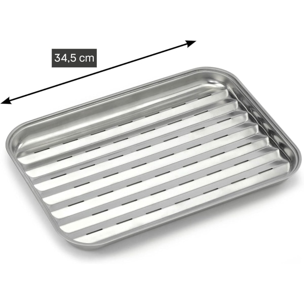 1 stk ildfast grillrist, rustfrit stål non-stick grill