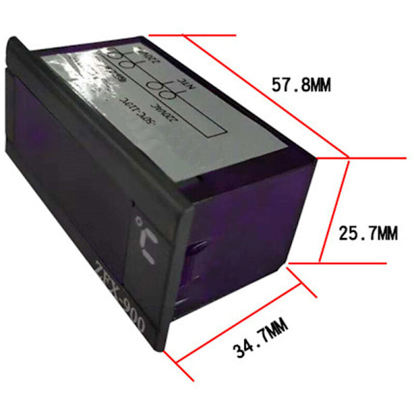 ZFX-900 lämpömittari sisäänrakennettu lämpötilan ilmaisin älykäs digitaalinen