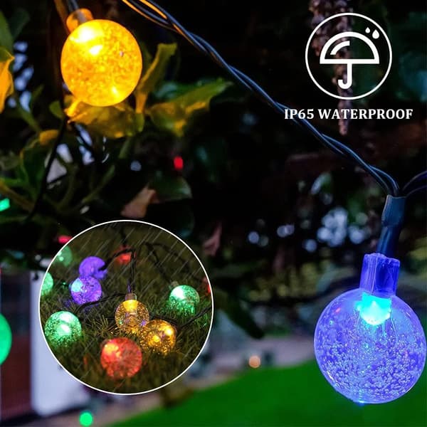 11M 60 LED Solcelle-lysstreng, Udendørs Solcelle-lysstreng Lampe