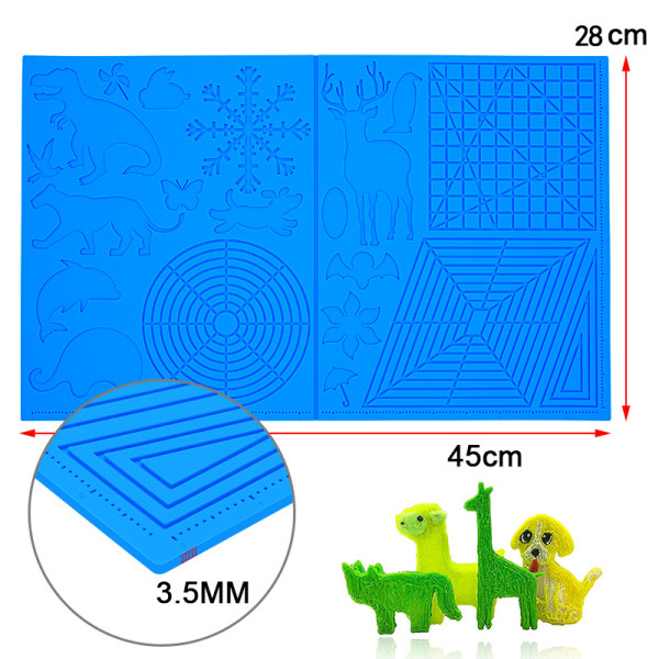 3D-kynän malli, 3D-tulostuspennin malli, suuri silikonimatto 3D-tulostukseen