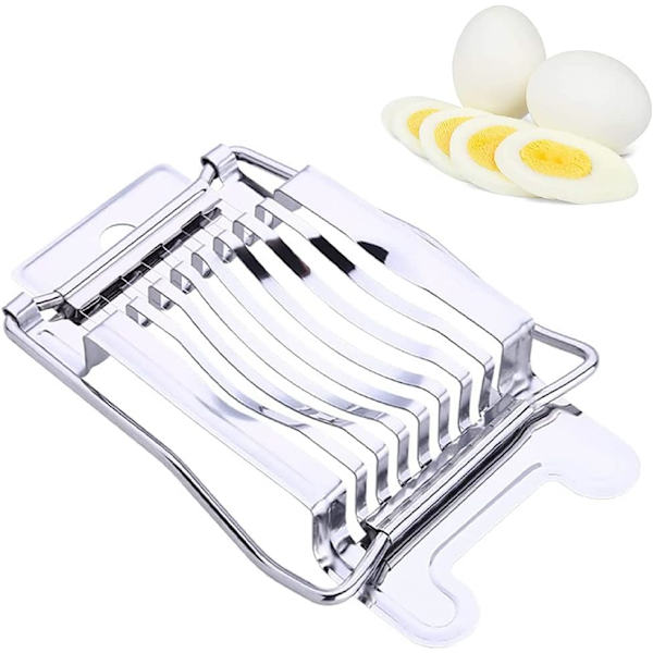 1 st äggdelare, rostfritt stål äggkutter, multifunktionell ägg