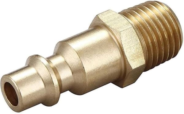 Mässing 1/4-tums NPT Hane Luftkompressor Kopplingar, 10st (Hane NPT)