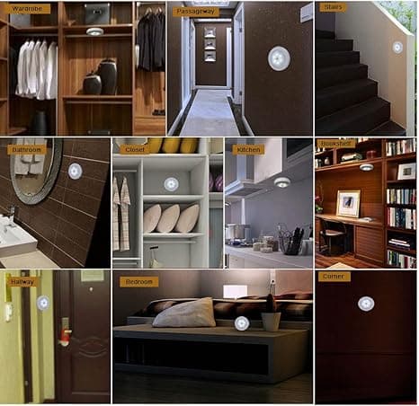 Bevægelsessensorlys, Batteridrevet LED Natlys, Trappe