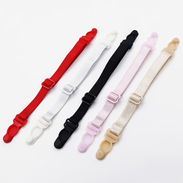 10 stk. Dame Antiskli BH-stroppklips Justerbar BH-spenne BH-stroppholder (Rosa)