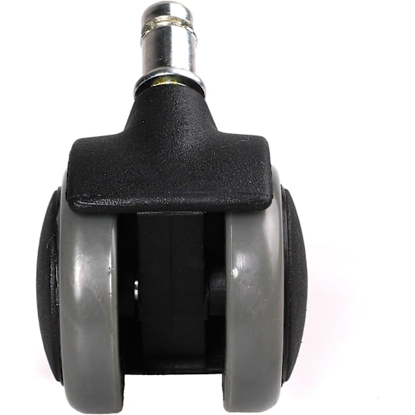 Sett med 5 11 mm harde gulv hjul - for kontorstol, 11/50 mm, Grå