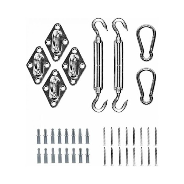 Shade Sail Fixing Kit - 304 Stainless Steel Hardware Fixing Acces