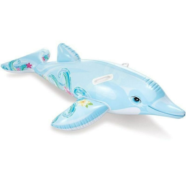 Liten Delfin Mount Flytande rad barn uppblåsbar Vatten Delfin