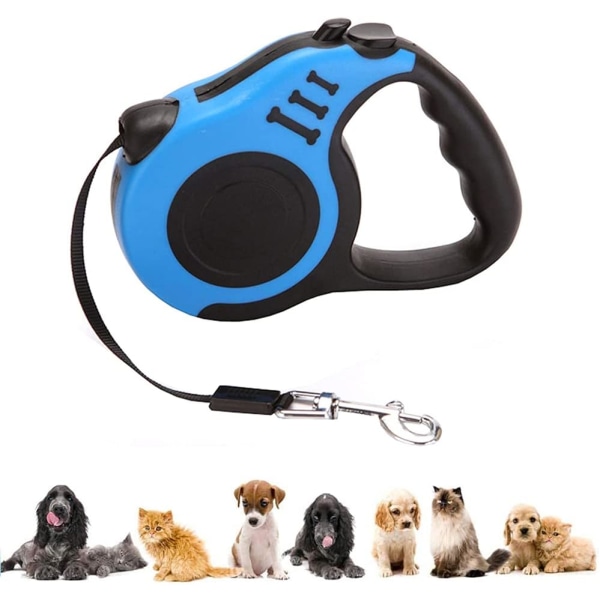 Retractable Small Dog Leash, Can Be Extended Up to 5m, Suitable