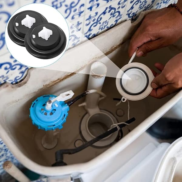 Ventilmembranpakning, 10 stk. Flydeventil, Toilet-skyllepakning