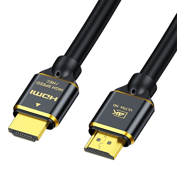 4K HDMI-kabel 1,5 m, Snowkids 18 Gbps høyhastighets HDMI-kabel, 4K, 3D, 2160P, 1080P, Ethernet - 28AWG flettet HDMI-kabel - Kompatibel med lydretur (A