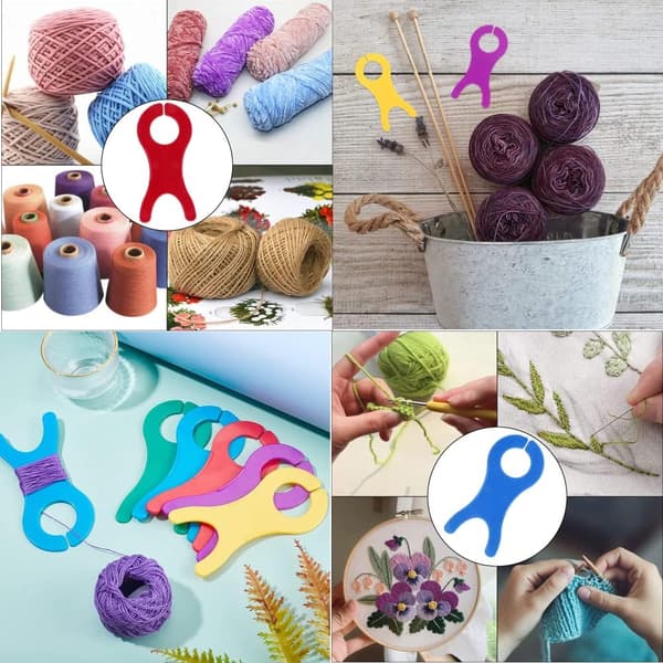 10 langaa (satunnainen väri) bobbin-neulomiskoneen bobbin-neulonta