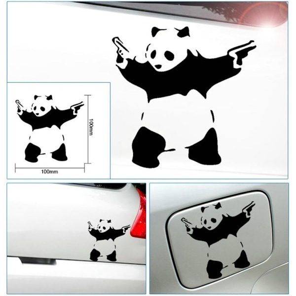 Katt Panda Rolig Bilsticker Vinyl Art Grafik Dekaler för Bil Veh