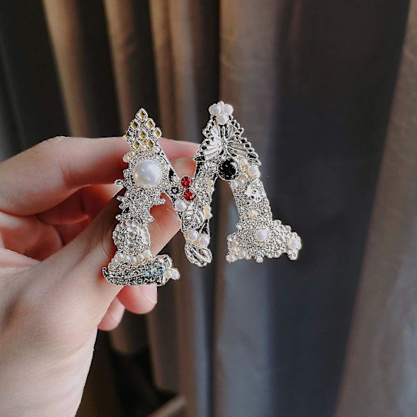 Initial Broche A-z Brocher 26 Bogstav Brocher Til Kvinder Piger