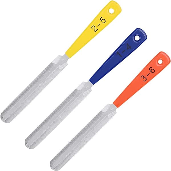 Gitarr mutterfil 3 st Gitarr sadelfil Brofil mutteravdragare